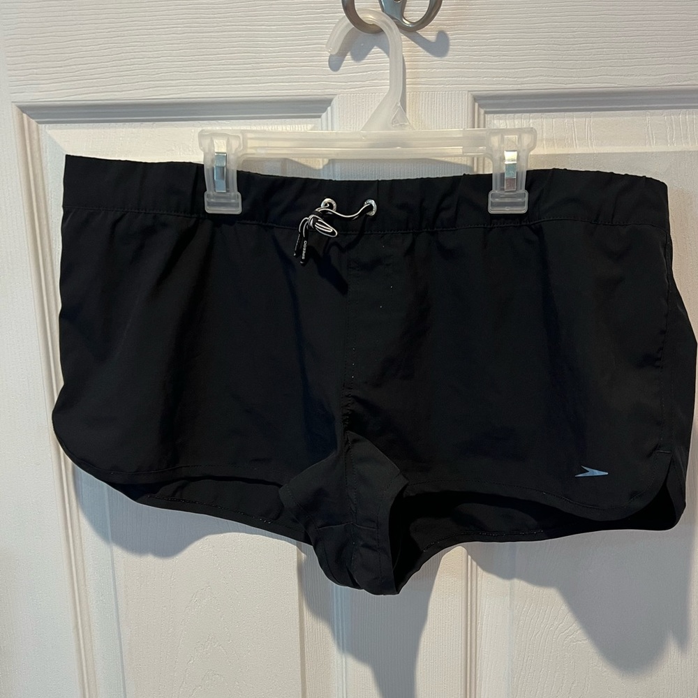 Speedo Women’s Swim Short Cover Up Black Size XL